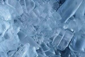 Abstract ice textures on car window in winter. Frosted Glass and Ice. A Textured Look. backgrounds and textures concept. AI Generative photo