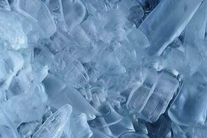 Abstract ice textures on car window in winter. Frosted Glass and Ice. A Textured Look. backgrounds and textures concept. AI Generative photo