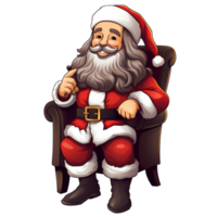 fofo papai noel em pé e dizendo ho ho ho cartoon ilustração 13861662 PNG