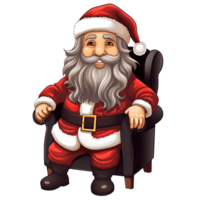 fofo papai noel em pé e dizendo ho ho ho cartoon ilustração 13861662 PNG