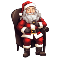 fofo papai noel em pé e dizendo ho ho ho cartoon ilustração 13861662 PNG