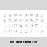 usuario interfaz diseño Delgado carrera icono colocar. incluido el línea íconos como reclutamiento, usuario interfaz diseño, currículum y más. contorno íconos recopilación. completamente editable vector eps 10 archivo formato