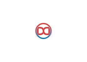 DD modern logo design vector icon template with white background