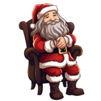 fofo papai noel em pé e dizendo ho ho ho cartoon ilustração 13861662 PNG