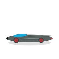 illustration of a hyper speed car vector