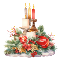 aquarelle Noël supporter à Noël marché, illustration pour décorer salutation, invitation dans de fête saison, ai généré png