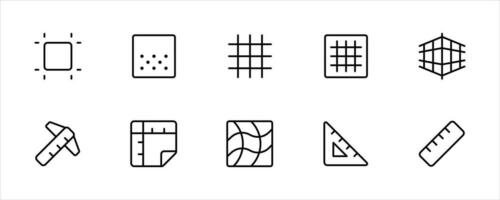 Software Tools Interfaces grid ruler layer icon in different style vector illustration. Layer vector icons designed in filled, outline, line and stroke style can be used for web, mobile, UI. Design