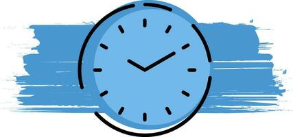 Limited Time is Running Out Vector Clock Icon Paint Brush Banner Poster with Transparent Background