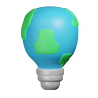 3d render illustration Love Mother Earth Day Icon plant png