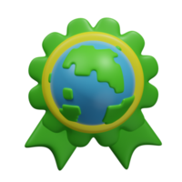 3d render illustration Love Mother Earth Day Icon plant png