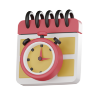 Efficient Time Management and Business Startup Concept 3D render. png