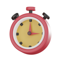 Startup Success with Stopwatch Icon - Time Management, Business Innovation, and Productivity 3d render. png