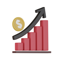 opstarten bedrijf financieel projecties groei en succes 3d veroorzaken. png