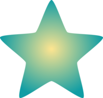 cute yellow pink blue star doodle icon png