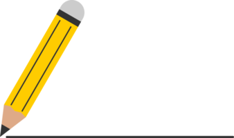 pencil drawing writing school or office supplies icon png