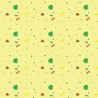 seamless pattern with fruits. summer pattern. flower wallpaper vector