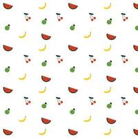 seamless pattern with fruits. summer pattern. flower wallpaper vector