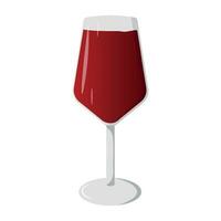 glass of drink. juice vector illustration