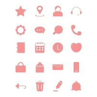 set of icons for web. phone icons. call icon vector