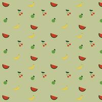 seamless pattern with fruits. summer pattern. flower wallpaper vector