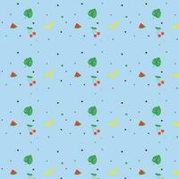 seamless pattern with fruits. summer pattern. flower wallpaper vector
