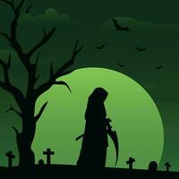 halloween background with pumpkin vector