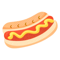 fast food hot dog. AI Generative png