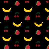 seamless pattern with fruits. summer pattern. flower wallpaper vector
