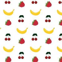 seamless pattern with fruits. summer pattern. flower wallpaper vector