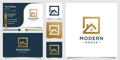 Modern house design element icon vector with creative modern concept