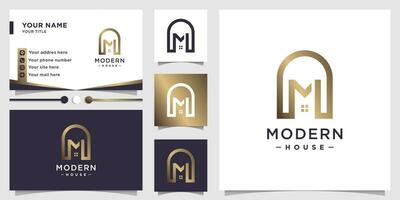 Modern house design element icon vector with creative modern concept