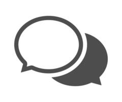 Chat icon in trendy style. Speech bubble symbol. Online conversation, dialog. Outline style icon for web design. Vector illustration.