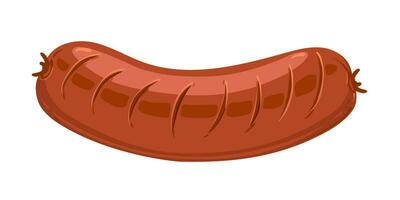 Sausage on a white background vector