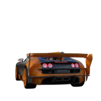 super auto geïsoleerd 3d png