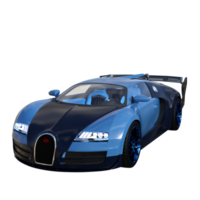 super auto geïsoleerd 3d png