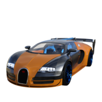 super voiture isolé 3d png