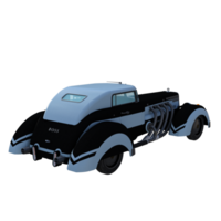 Classic car isolaed 3d png