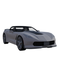 super carro isolado 3d png