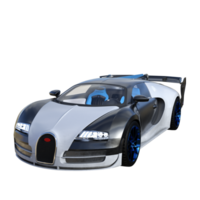 super auto geïsoleerd 3d png