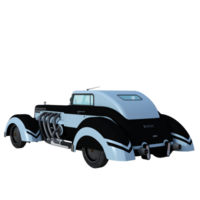 Classic car isolaed 3d png