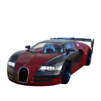 super auto geïsoleerd 3d png