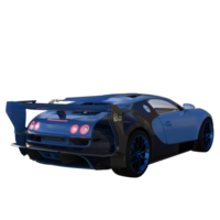 super voiture isolé 3d png