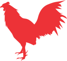 gallo silueta ilustración png