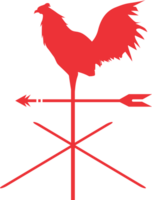 Rooster silhouette illustration png