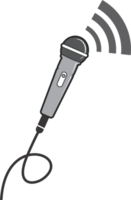 Microphone Podcast . Icon for design.  PNG Transparent