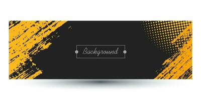 abstract background with brushstroke and halftone style in black background. vector