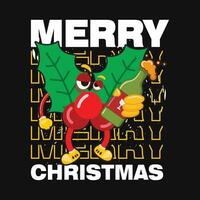 Christmas Day T-shirt Design template vector