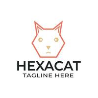 hexa gato logo vector