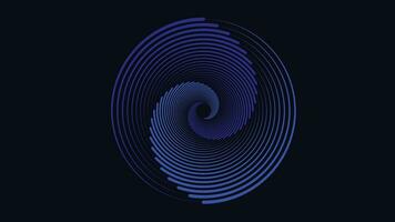 Abstract spiral background in dark blue color vector