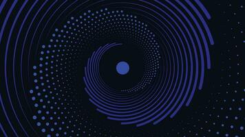 Abstract spiral background in dark blue color vector